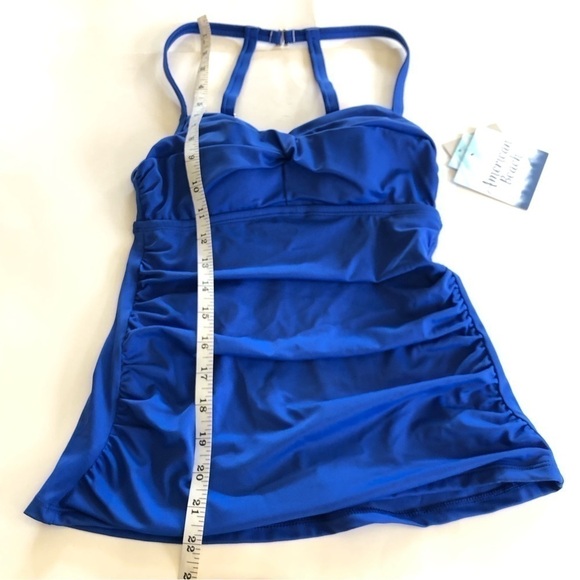 Maurices American Beach™ Ruched Twist Front Tankini Top Size Small - Picture 10 of 14